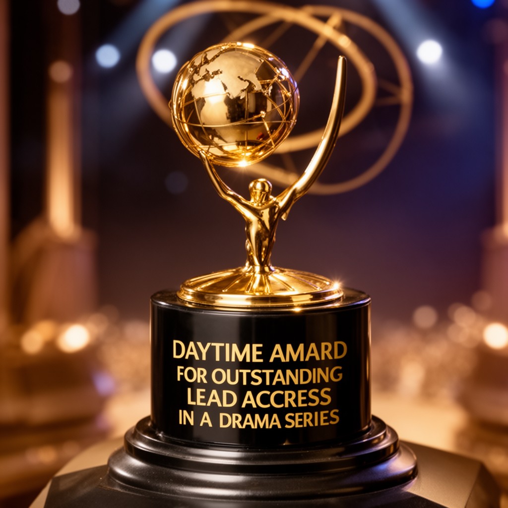 AI-generated illustration of Daytime Emmy Award for Outstanding Lead Actress in a Drama Series