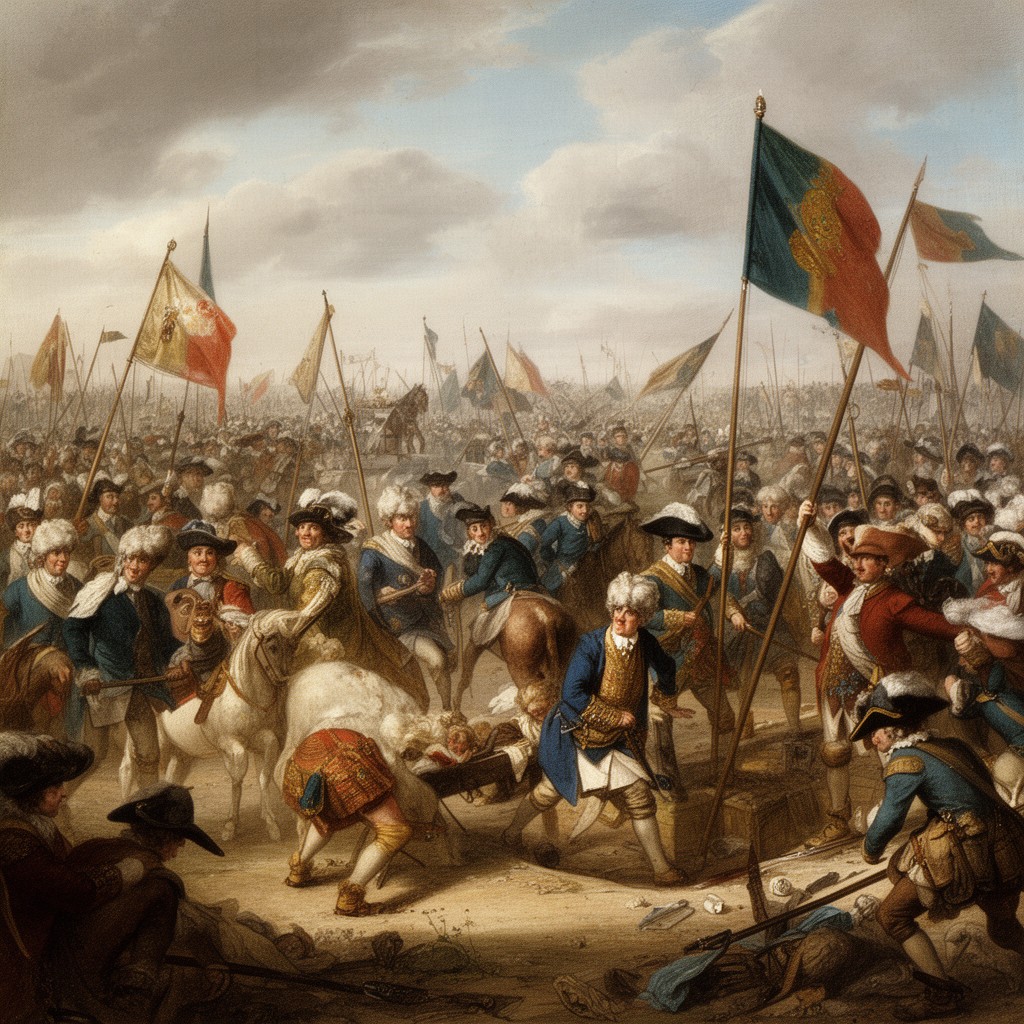 AI-generated illustration of Nine Years' War