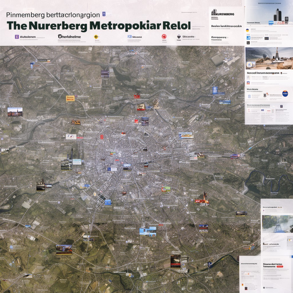 AI-generated illustration of Nuremberg metropolitan region