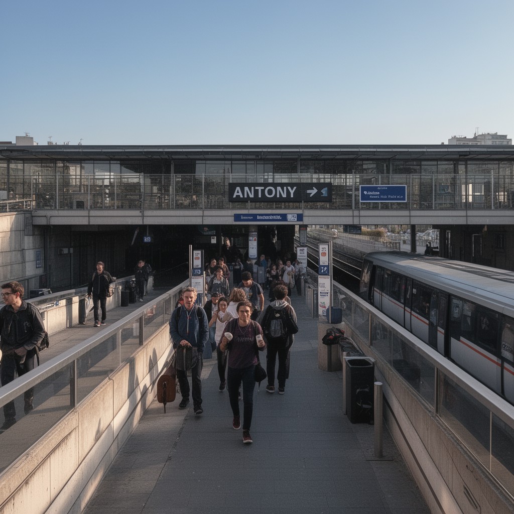 AI-generated illustration of Antony station