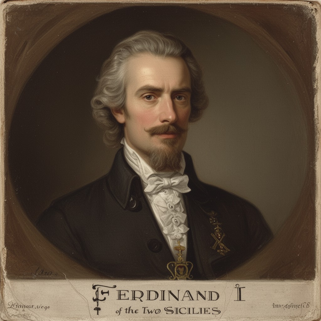 AI-generated illustration of Ferdinand I of the Two Sicilies