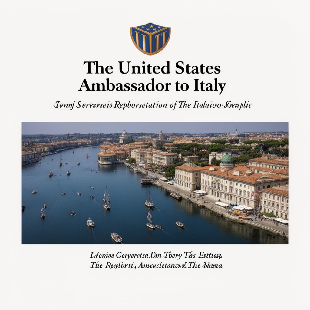 AI-generated illustration of United States Ambassador to Italy