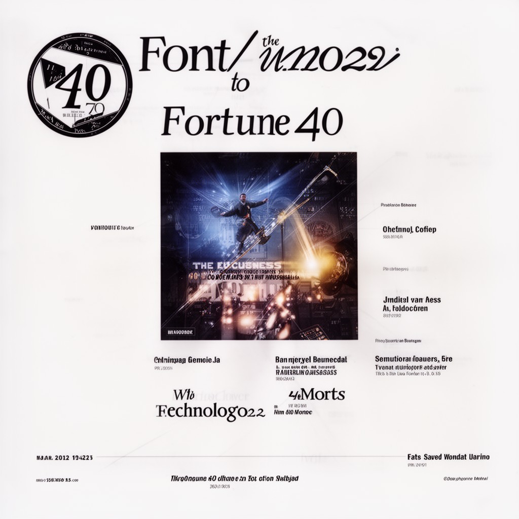 AI-generated illustration of Fortune 40 Under 40 list