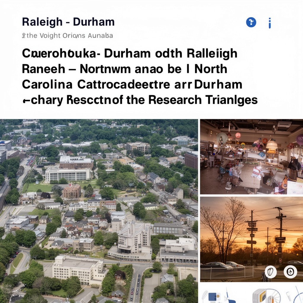 AI-generated illustration of Raleigh–Durham area