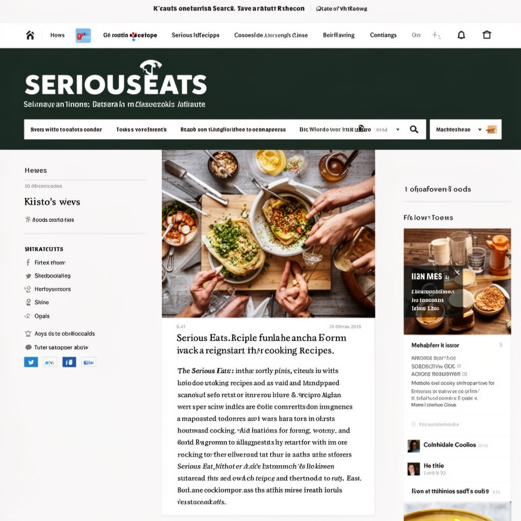 AI-generated illustration of Serious Eats