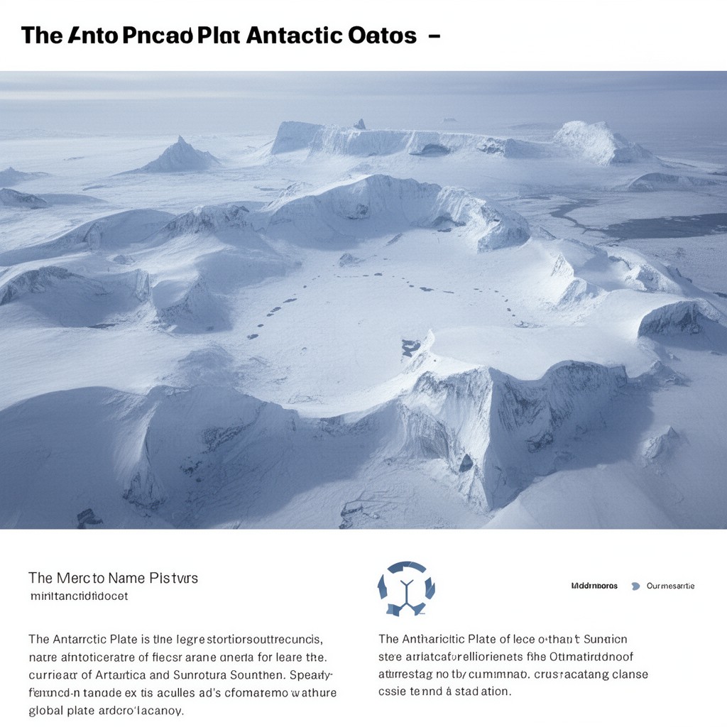 AI-generated illustration of Antarctic Plate