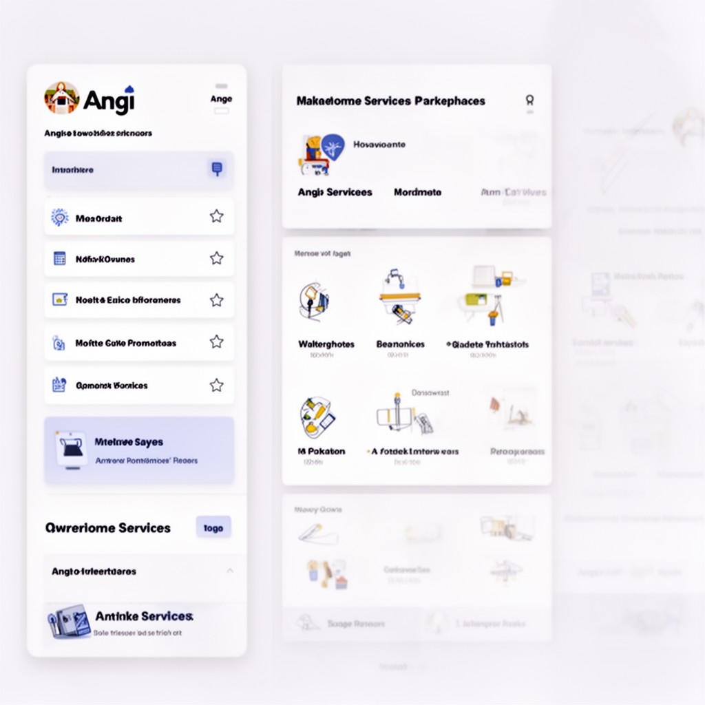 AI-generated illustration of Angi – home services marketplace