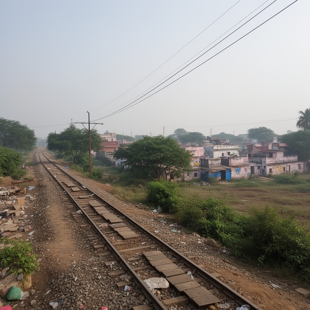 AI-generated illustration of Porbandar–Wansjaliya line
