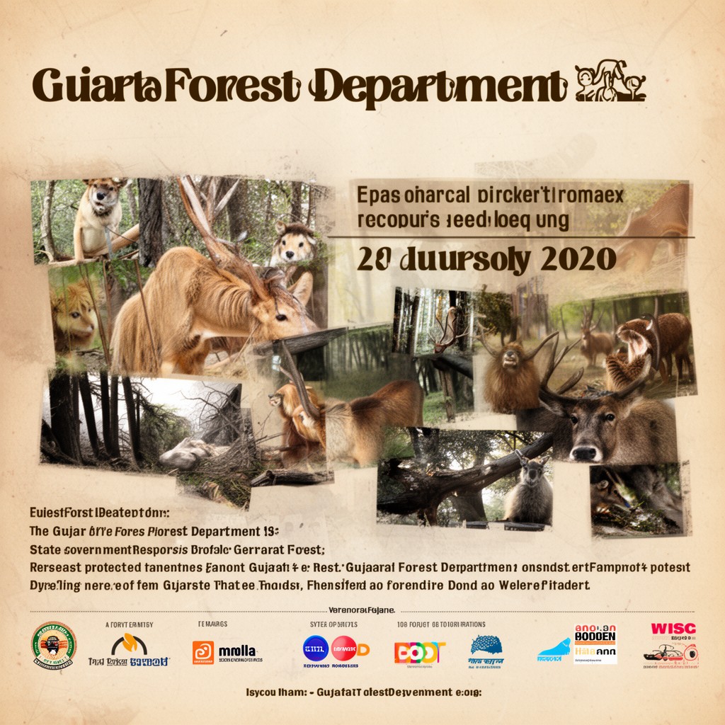 AI-generated illustration of Gujarat Forest Department