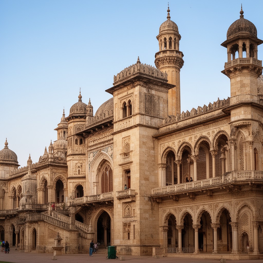 AI-generated illustration of Indo-Saracenic architecture