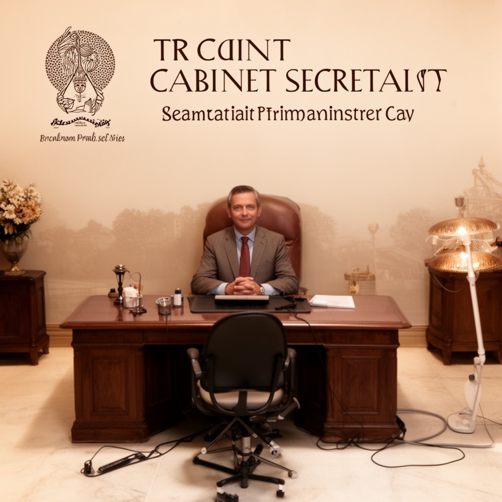 AI-generated illustration of Cabinet Secretariat of India