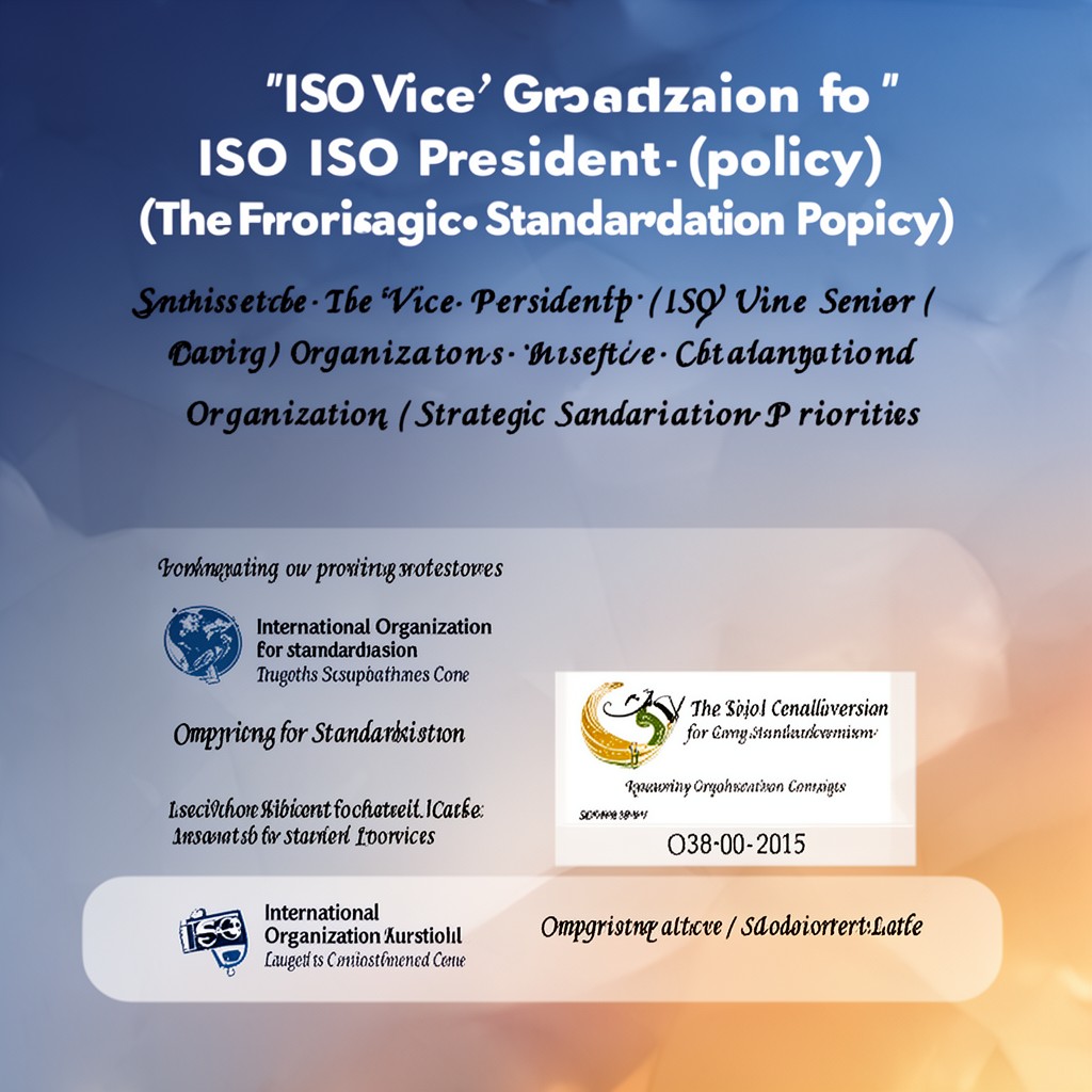 AI-generated illustration of ISO Vice‑President (policy)