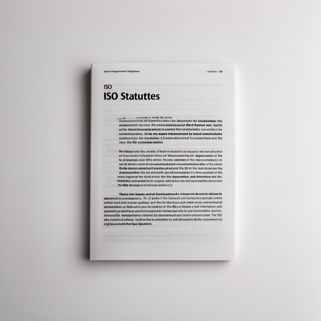 AI-generated illustration of ISO Statutes