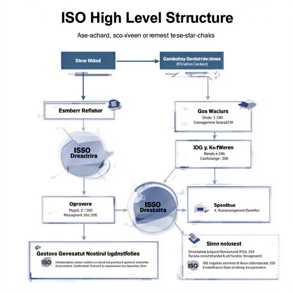 AI-generated illustration of ISO High Level Structure