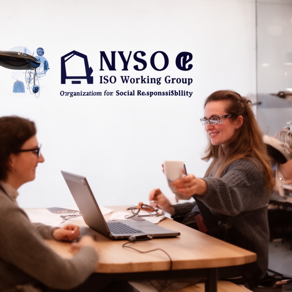 AI-generated illustration of ISO Working Group on Social Responsibility