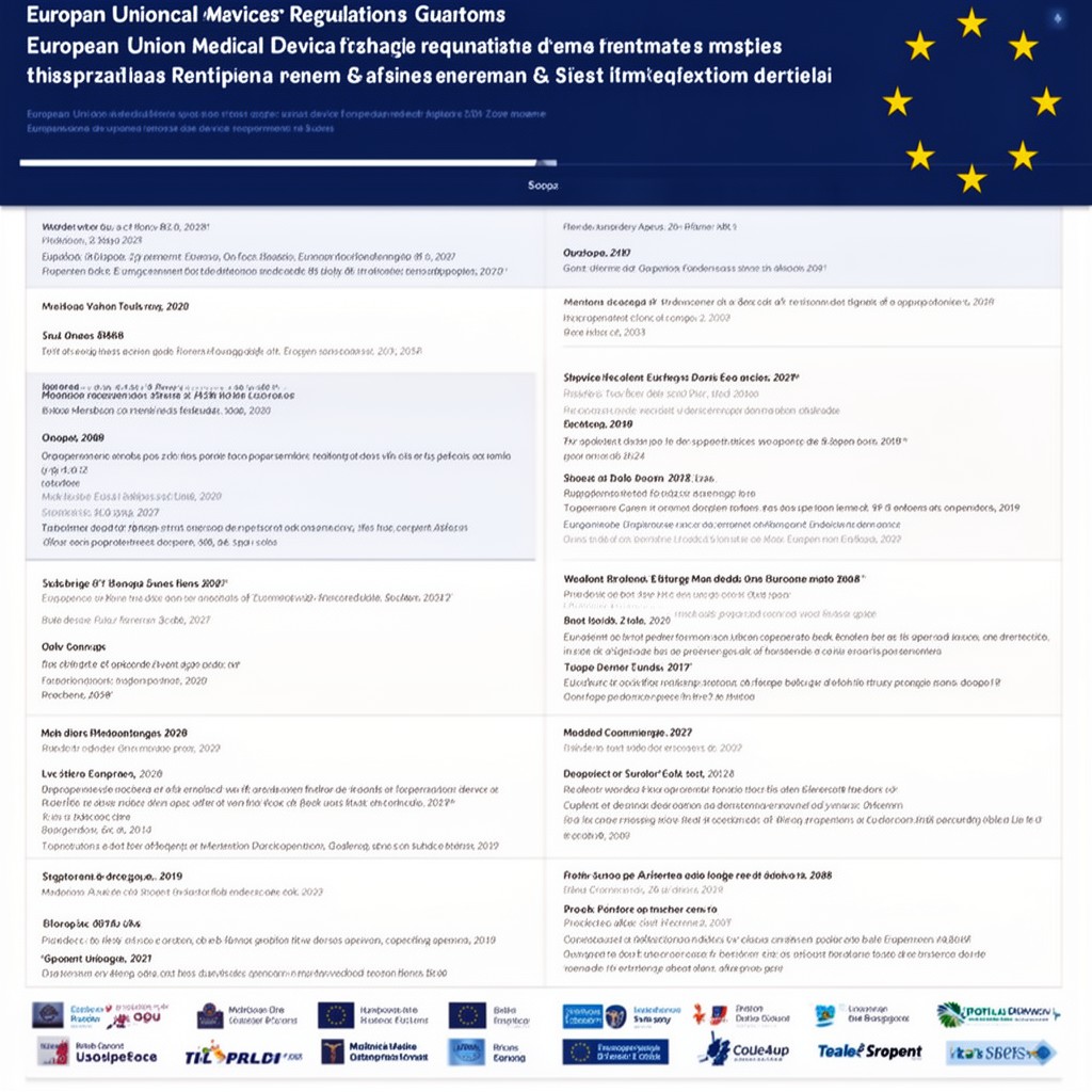 AI-generated illustration of European Union medical device regulations