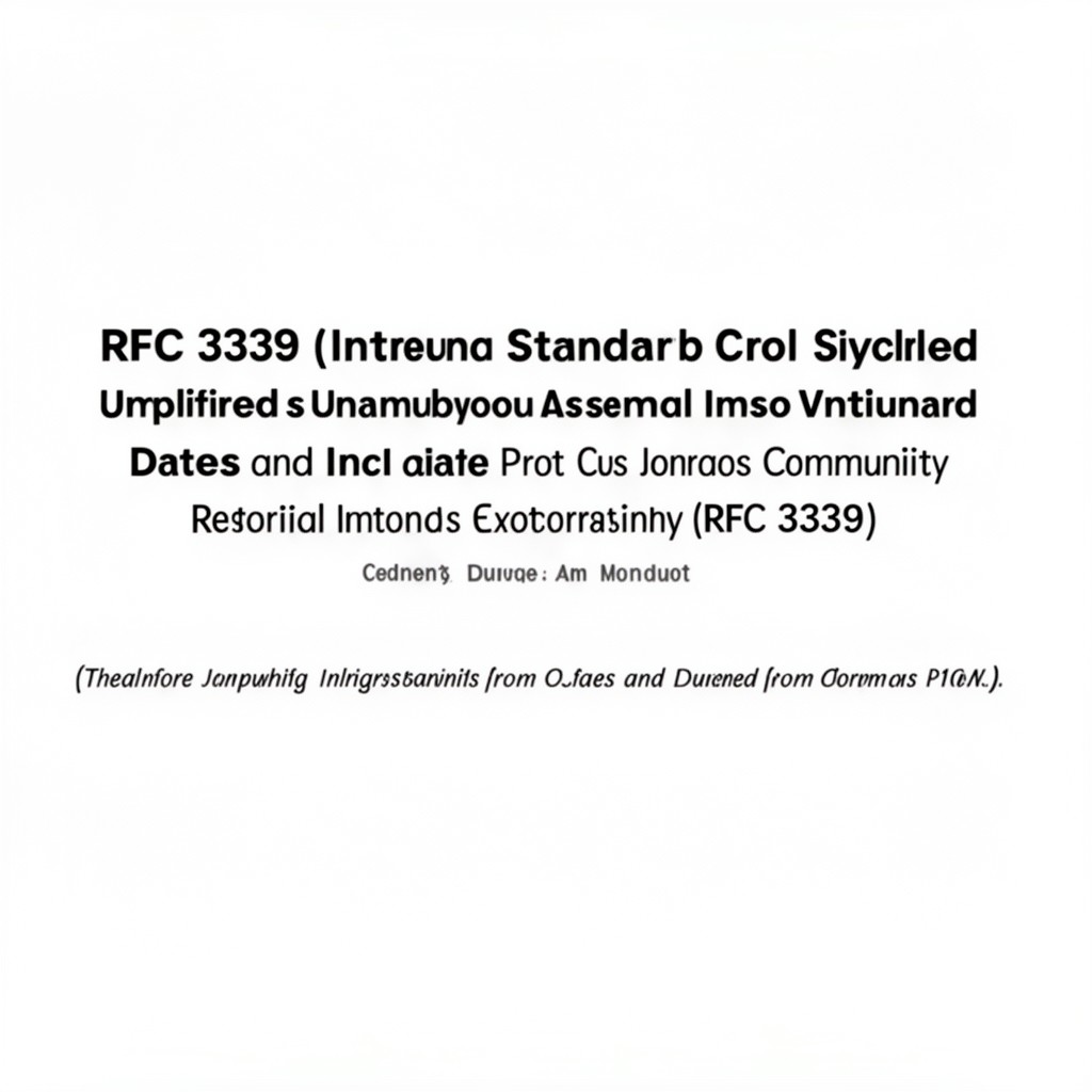 AI-generated illustration of RFC 3339