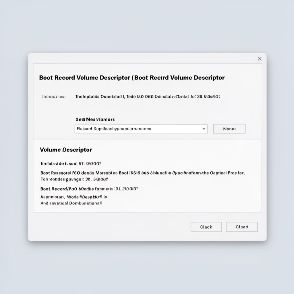 AI-generated illustration of Boot Record Volume Descriptor