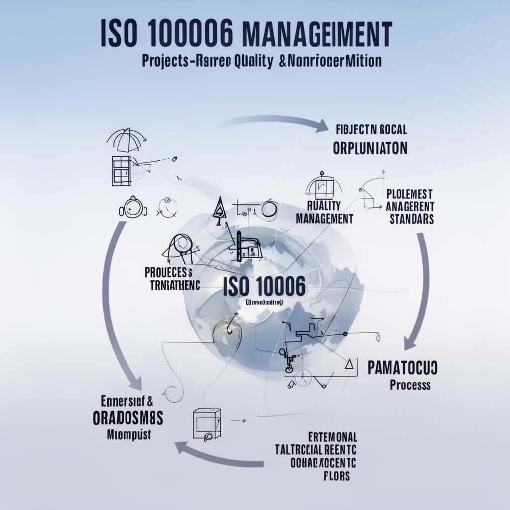 AI-generated illustration of ISO 10006