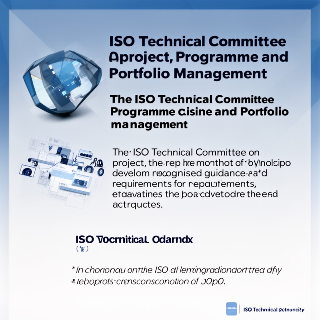 AI-generated illustration of ISO Technical Committee on project, programme and portfolio management