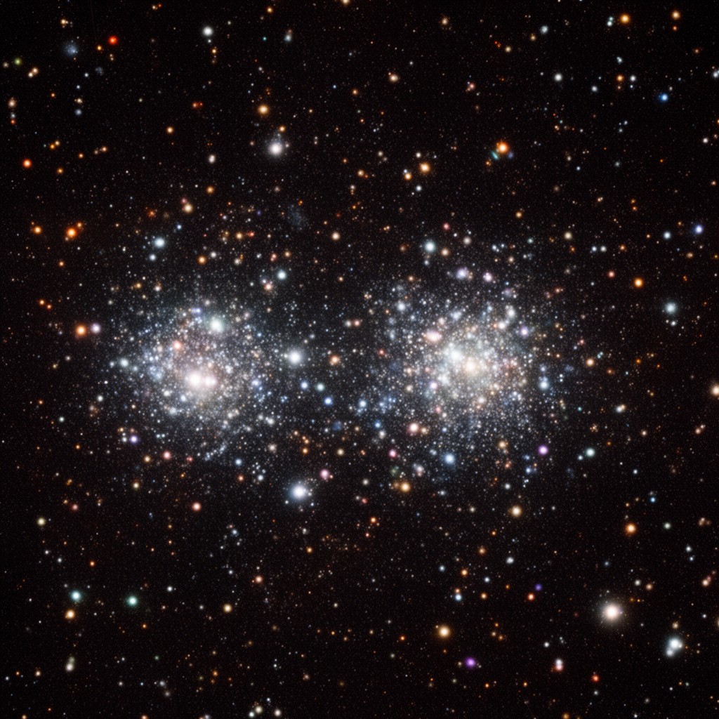 AI-generated illustration of Double Cluster