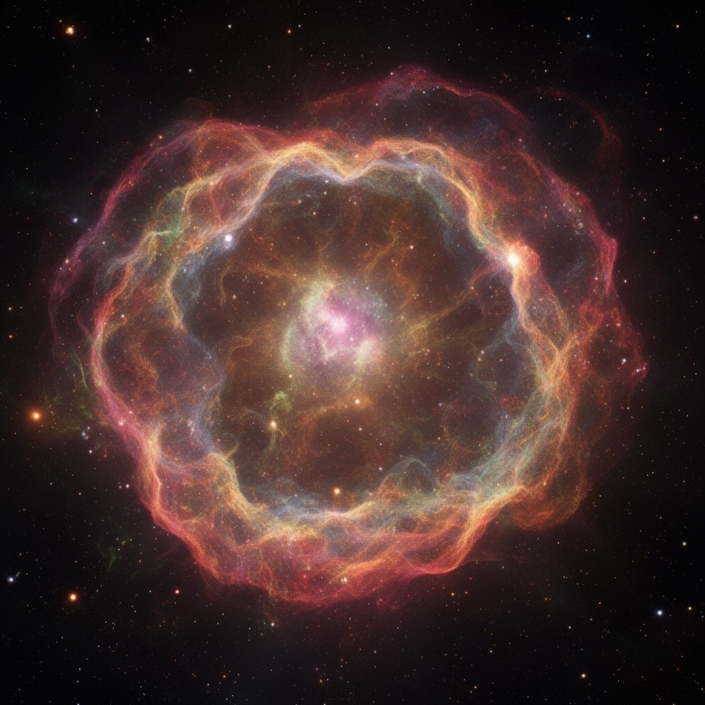 AI-generated illustration of Loop I superbubble