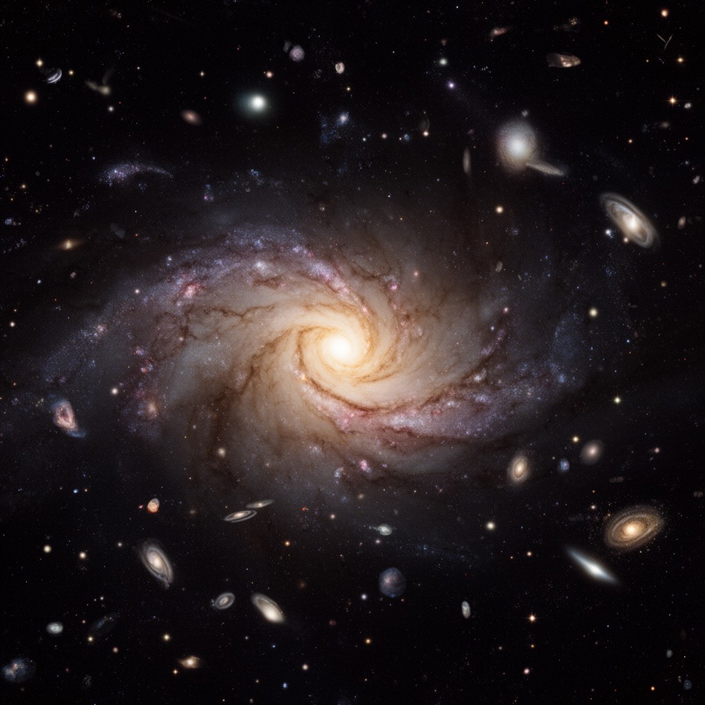 AI-generated illustration of Milky Way subgroup