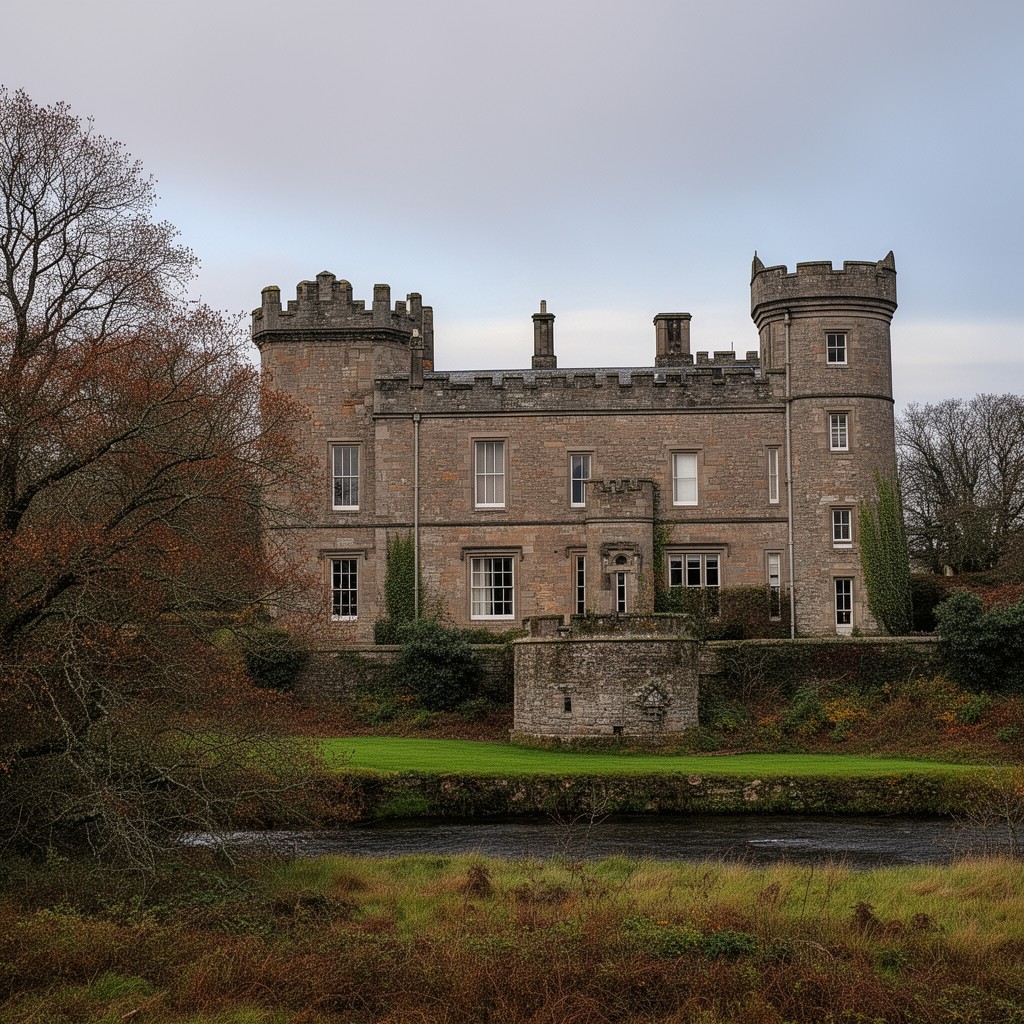 AI-generated illustration of Kinnaird Castle