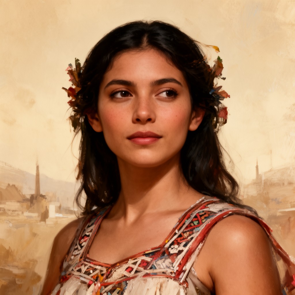 AI-generated illustration of Malinalli