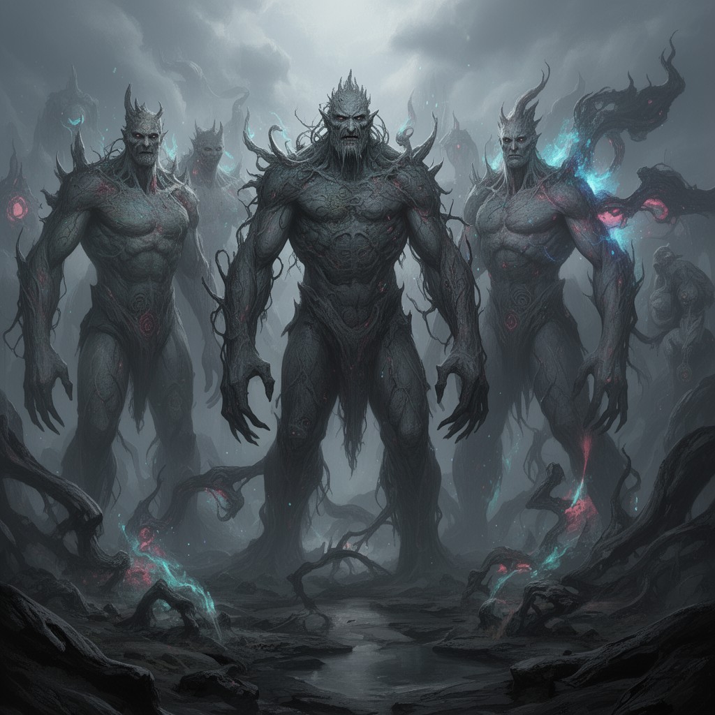 AI-generated illustration of Elder Titans