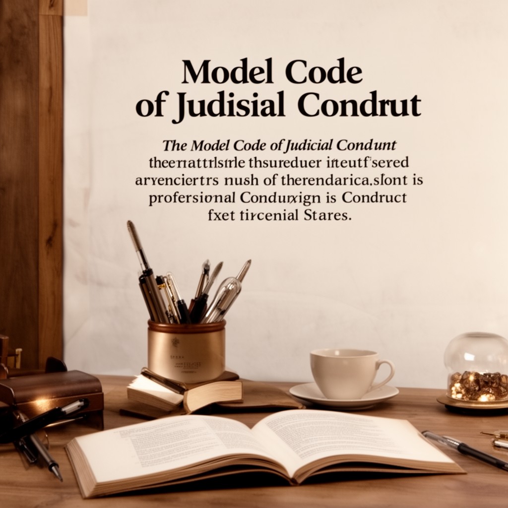 AI-generated illustration of Model Code of Judicial Conduct
