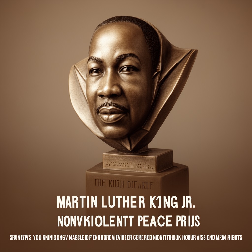 AI-generated illustration of Martin Luther King Jr. Nonviolent Peace Prize