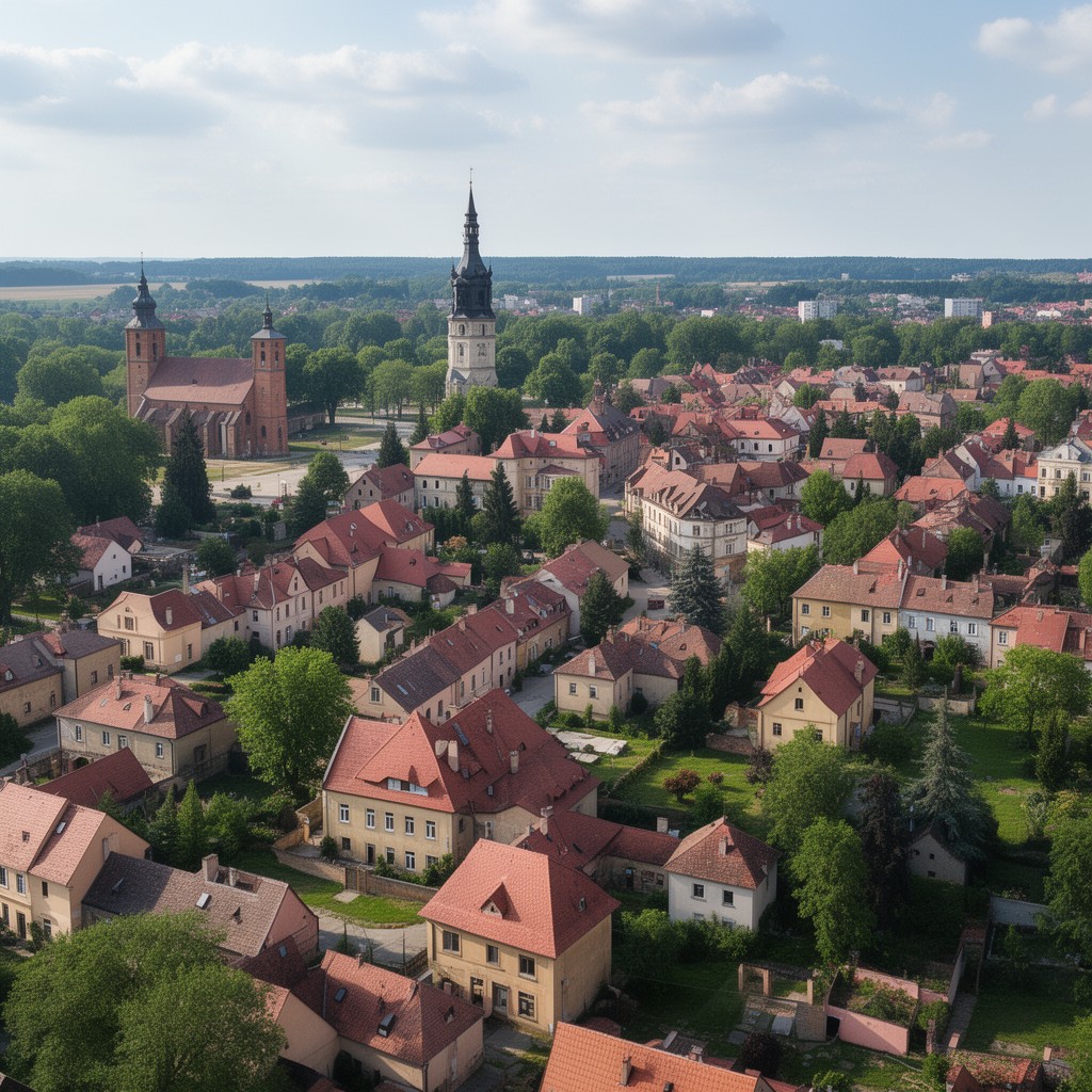 AI-generated illustration of Głogów County