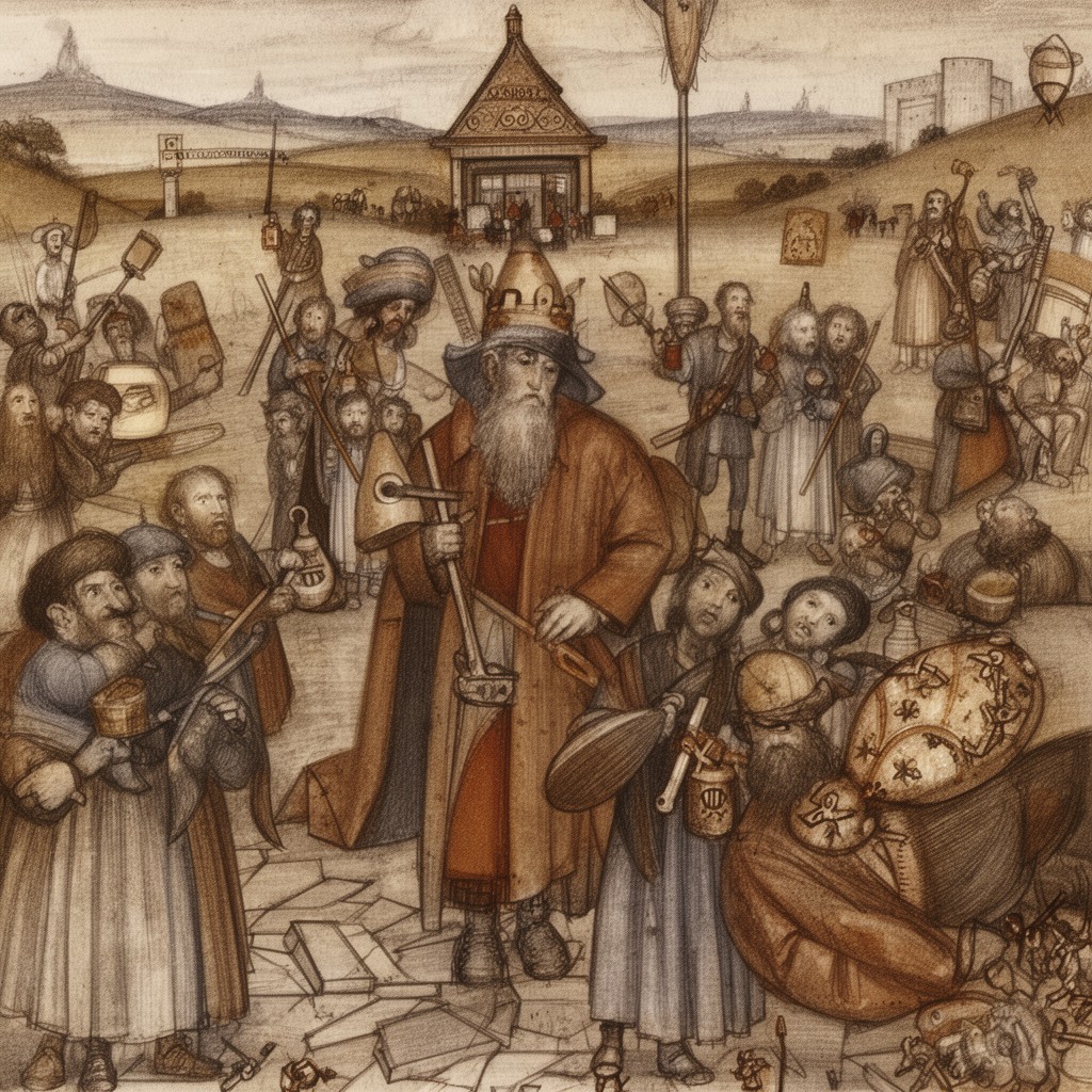 AI-generated illustration of King of the English