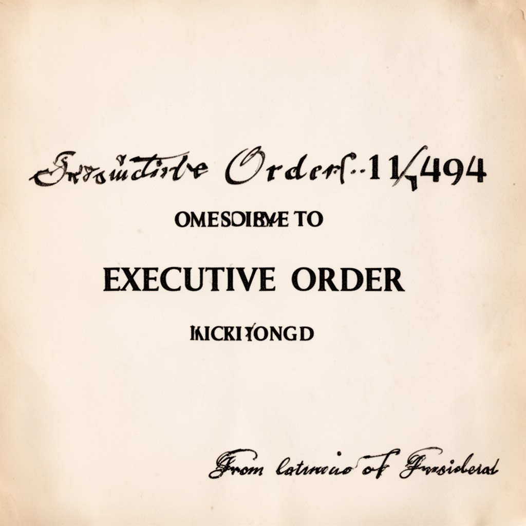 AI-generated illustration of Executive Order 11494