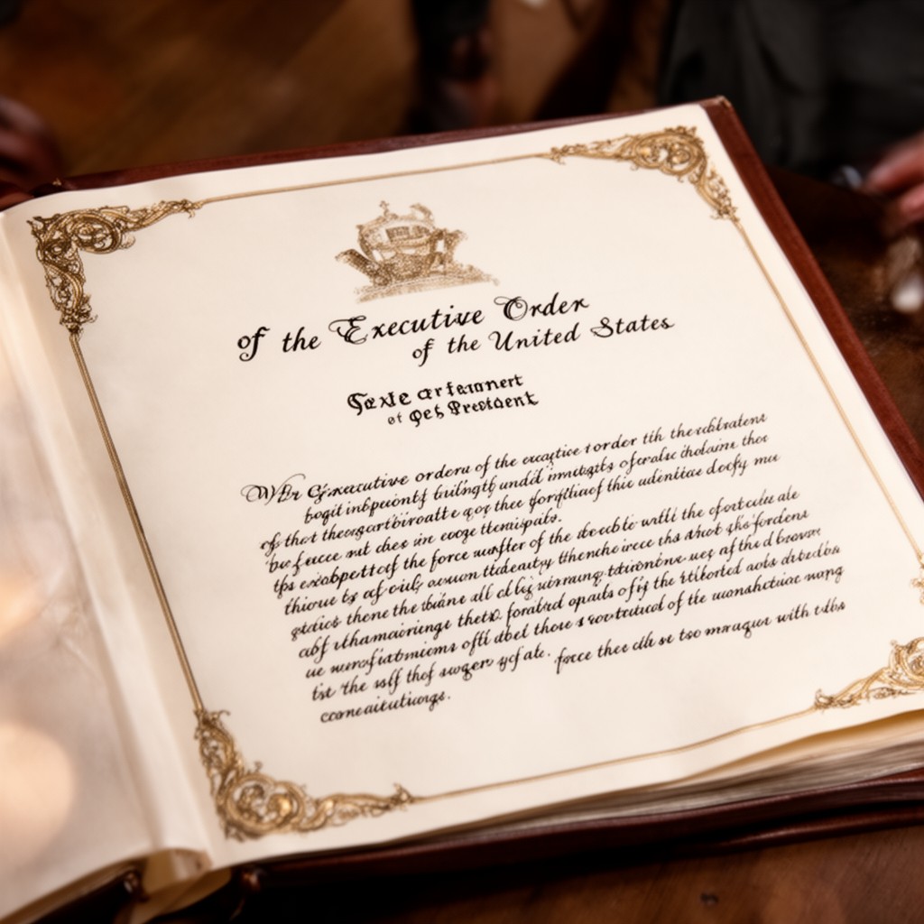 AI-generated illustration of Executive Order of the President of the United States