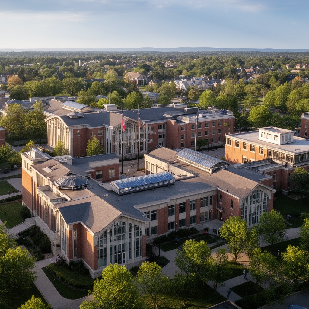 AI-generated illustration of Lisle campus
