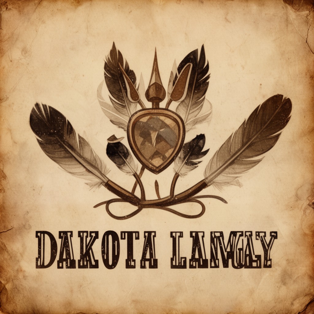 AI-generated illustration of Dakota language