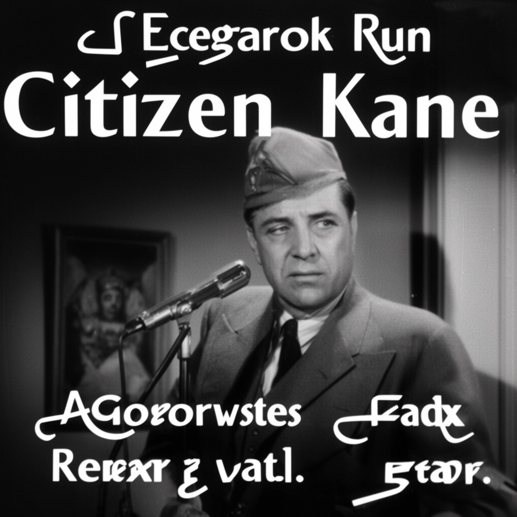 AI-generated illustration of Citizen Kane