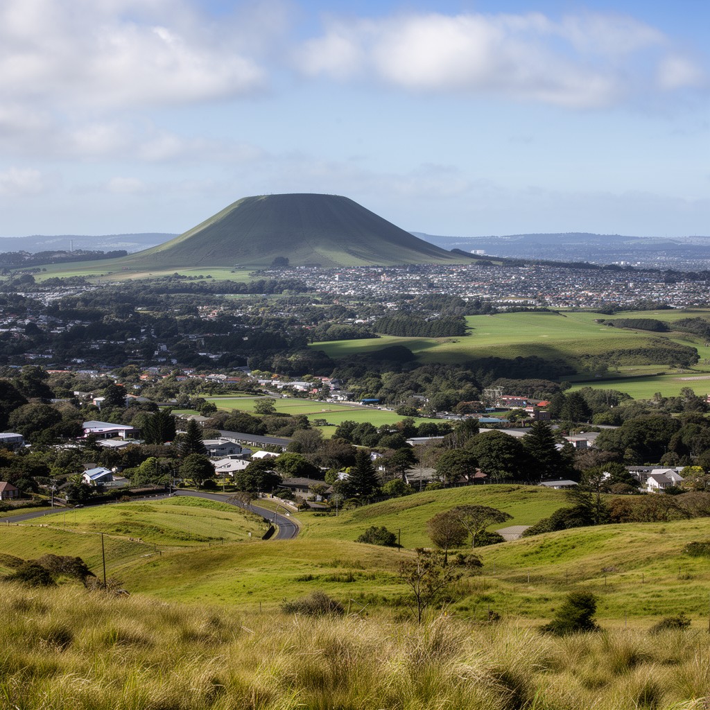 AI-generated illustration of Mount Eden