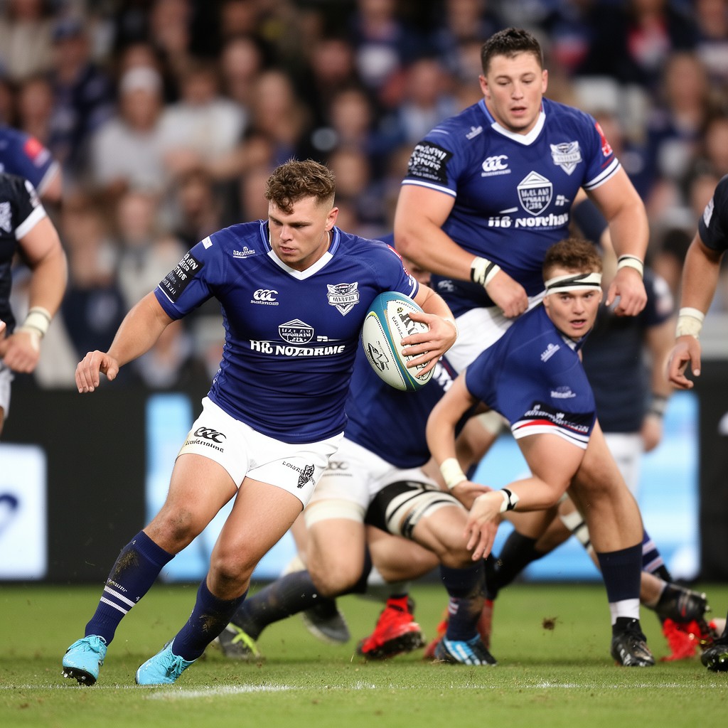 AI-generated illustration of Auckland Blues