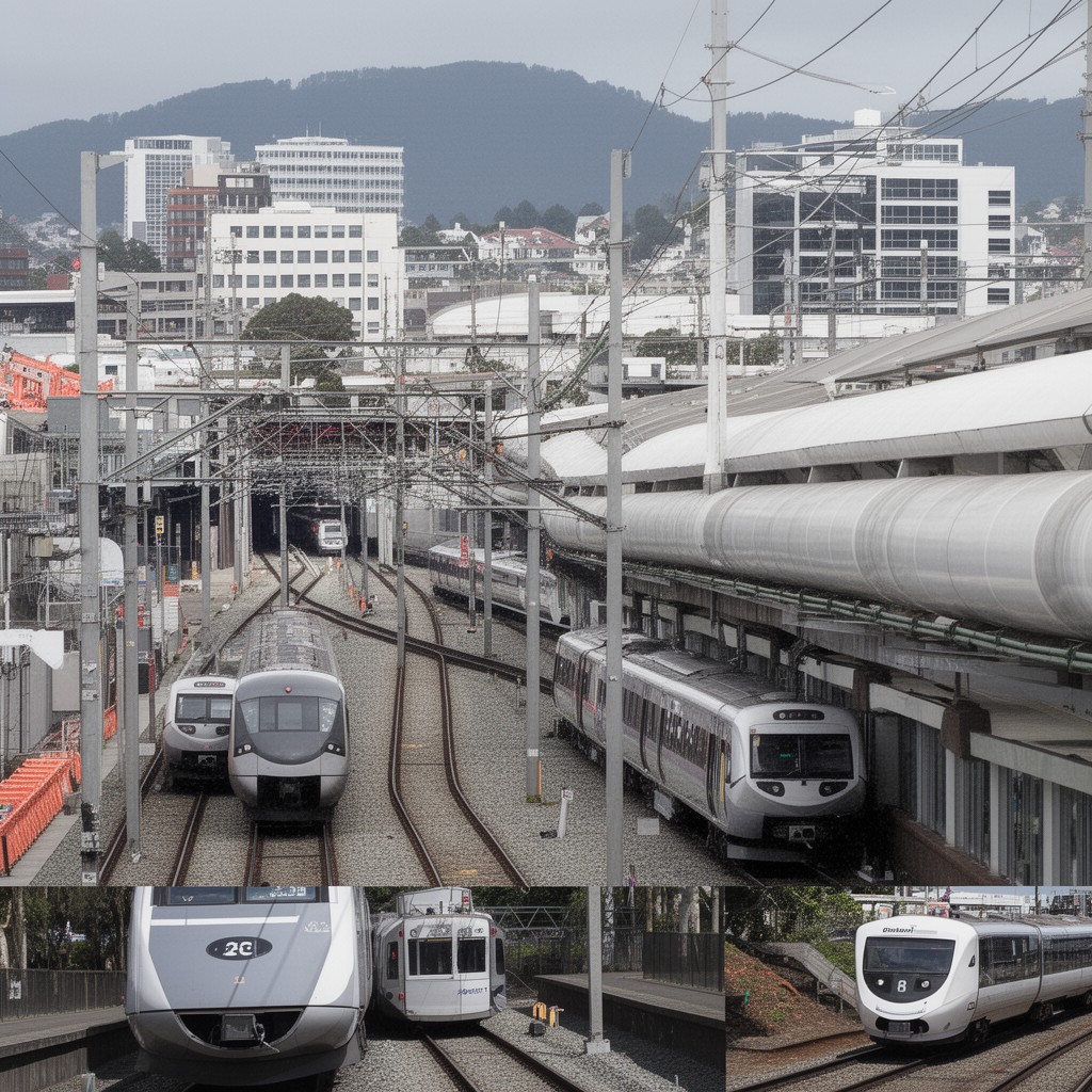 AI-generated illustration of Auckland One Rail