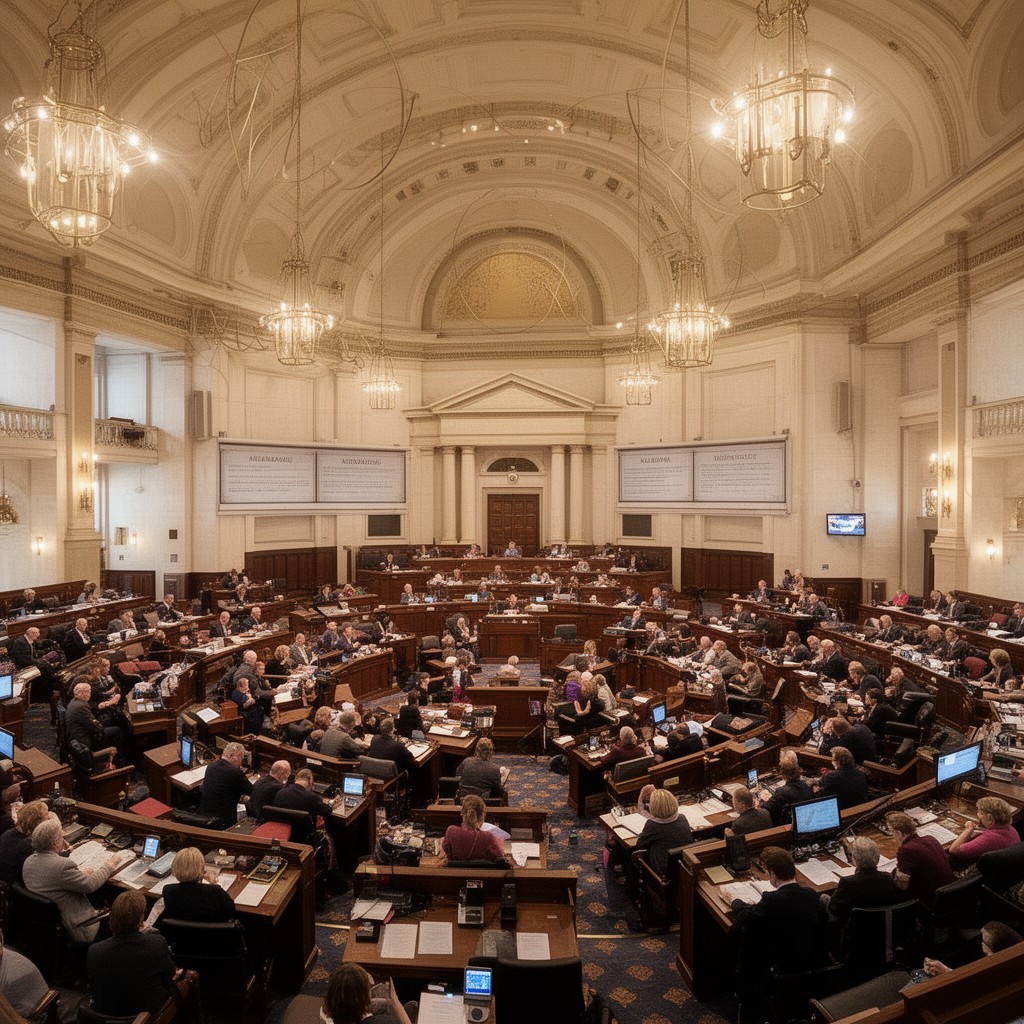 AI-generated illustration of Nebraska Legislature