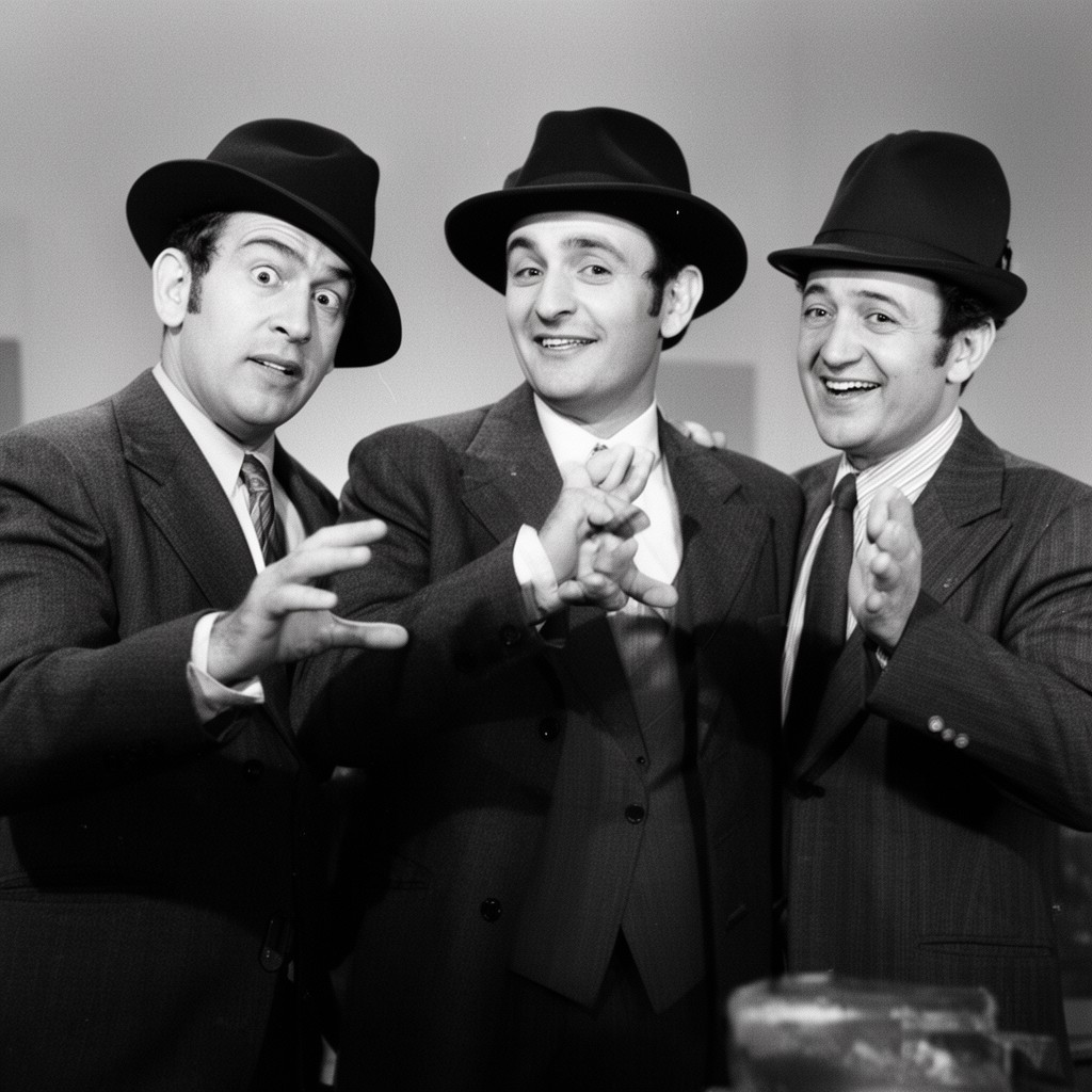 AI-generated illustration of Three Stooges