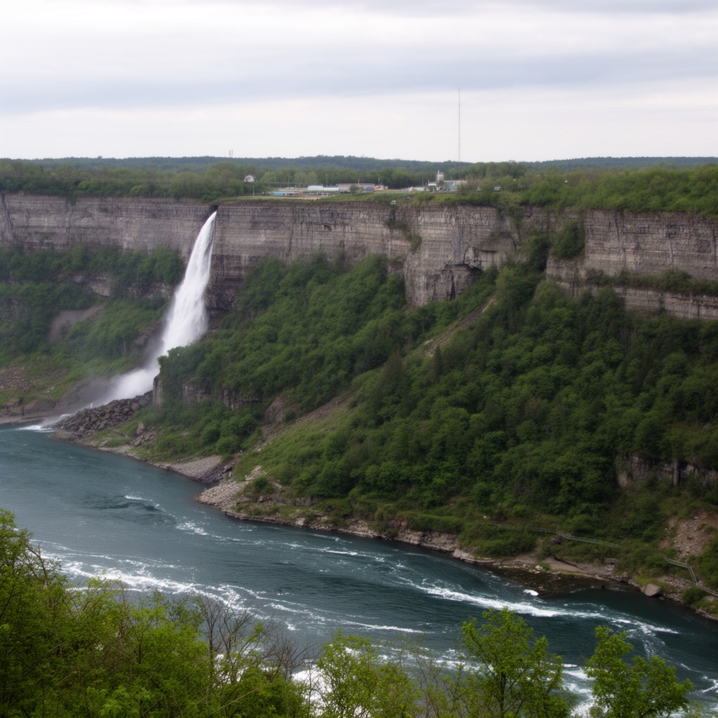 AI-generated illustration of Niagara Escarpment