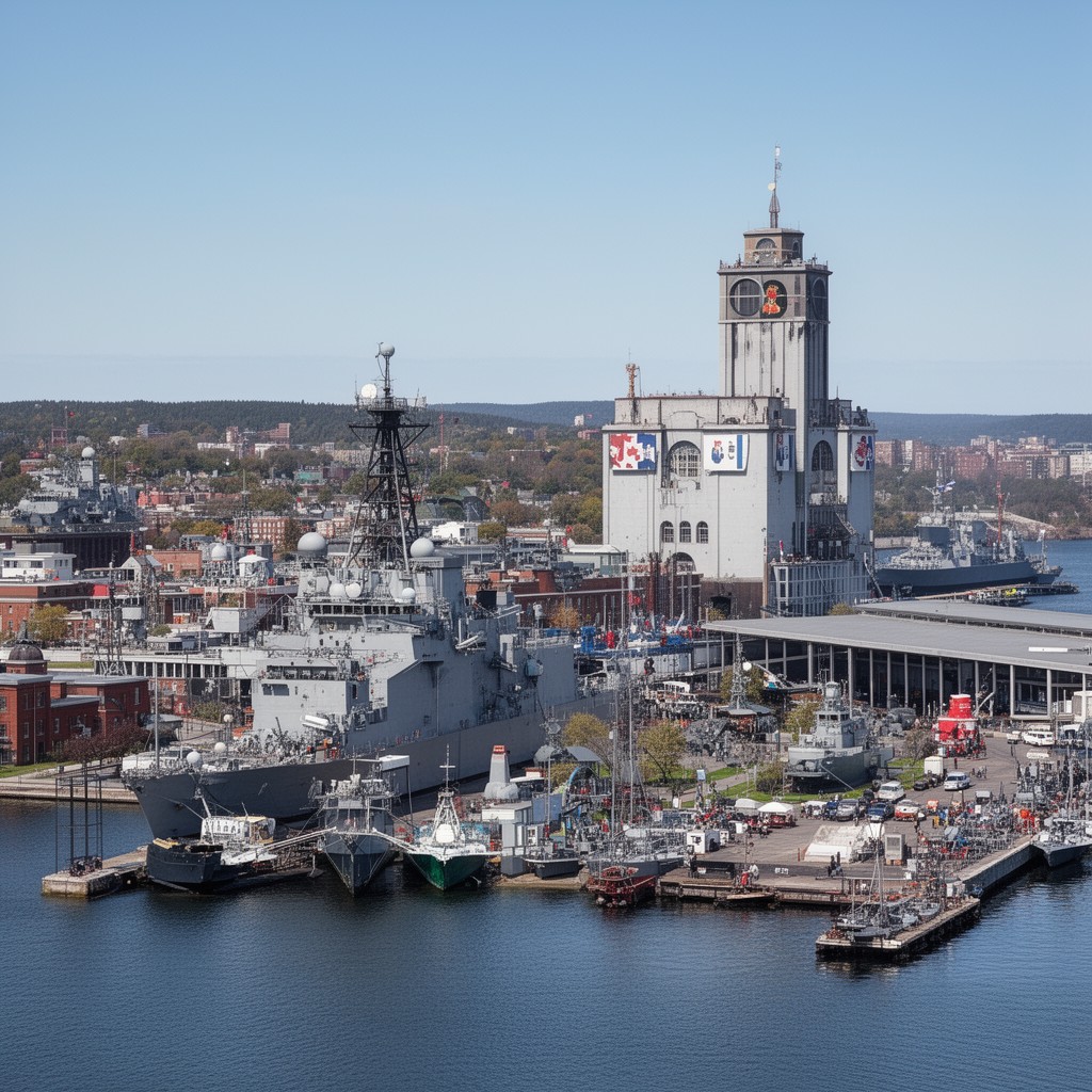 AI-generated illustration of CFB Halifax