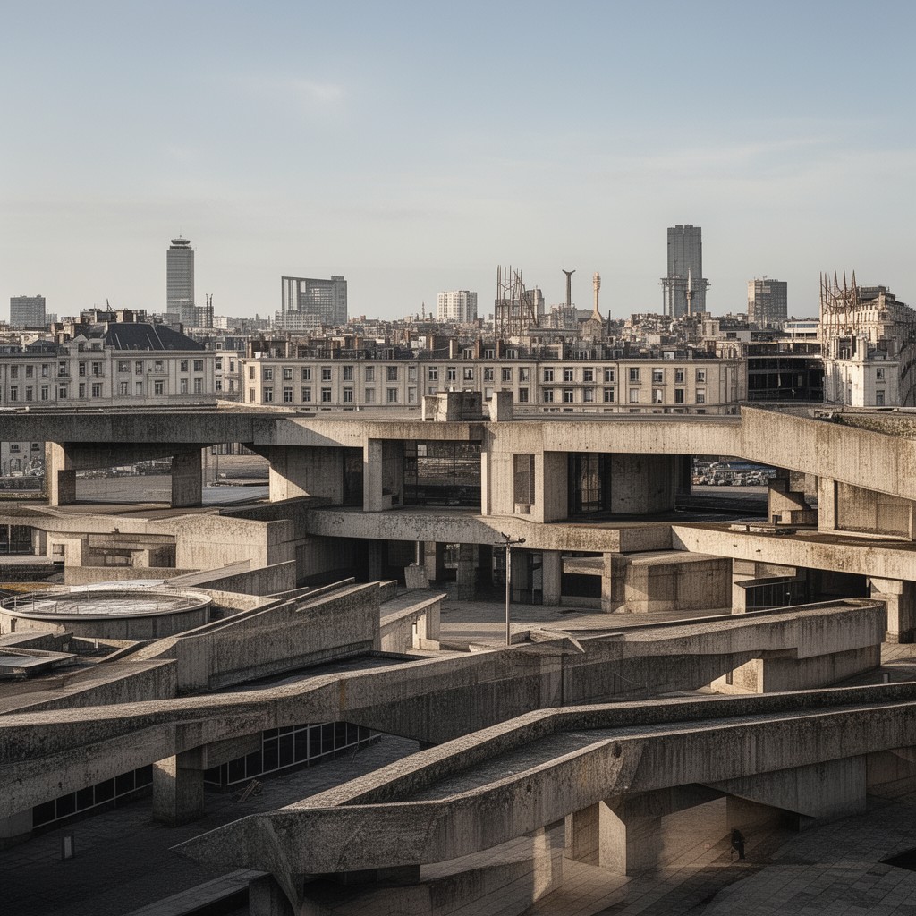 AI-generated illustration of City center of Le Havre