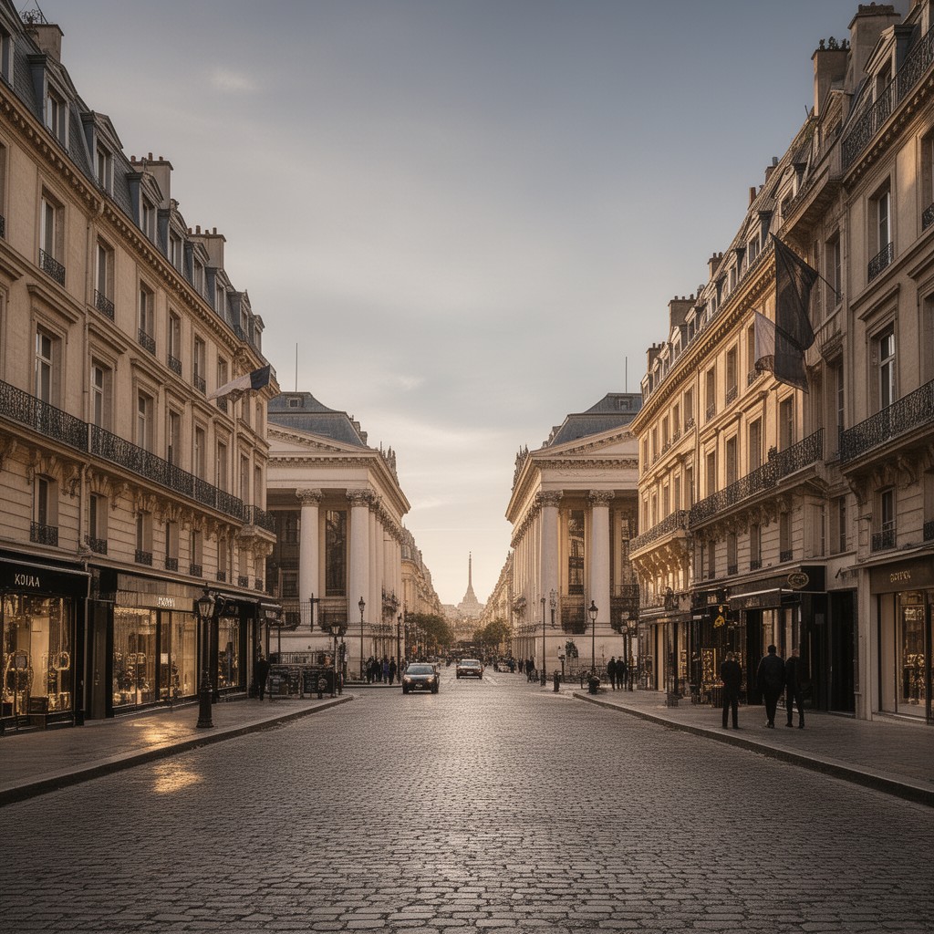 AI-generated illustration of Rue Royale