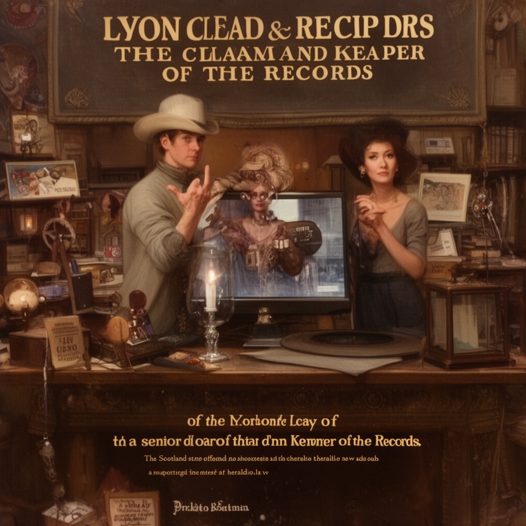 AI-generated illustration of Lyon Clerk and Keeper of the Records