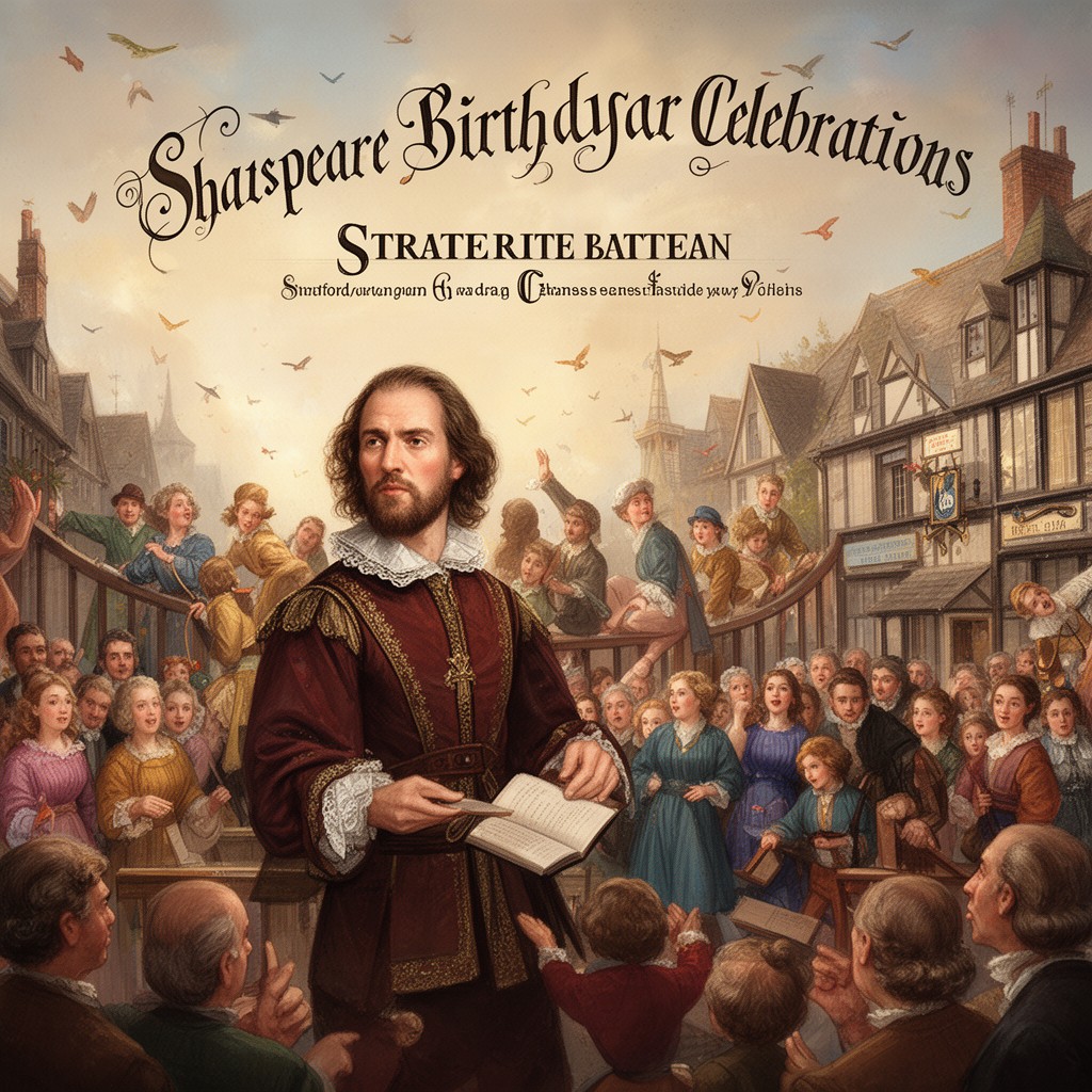 AI-generated illustration of Shakespeare Birthday Celebrations